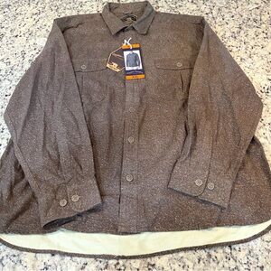 Men's Classic Brown Shirt Jacket